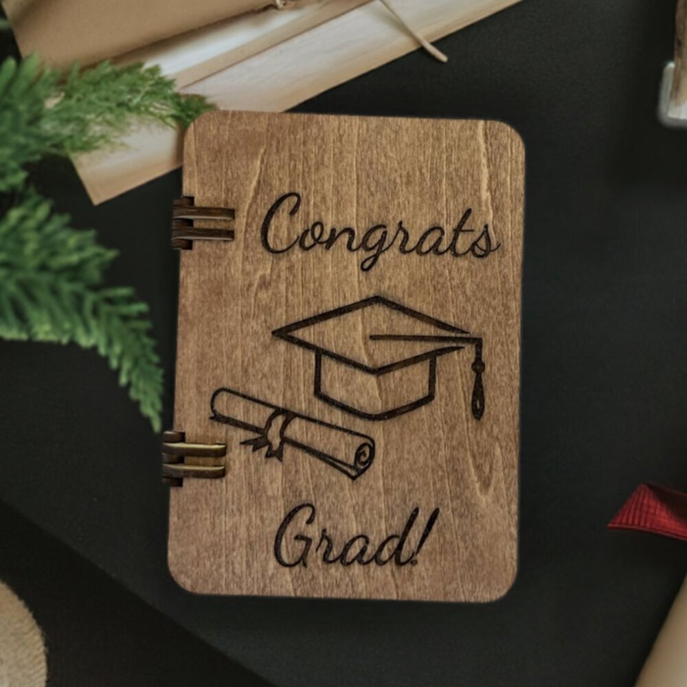 Greeting Cards Graduation Cards Gift for Graduate Wood Cards